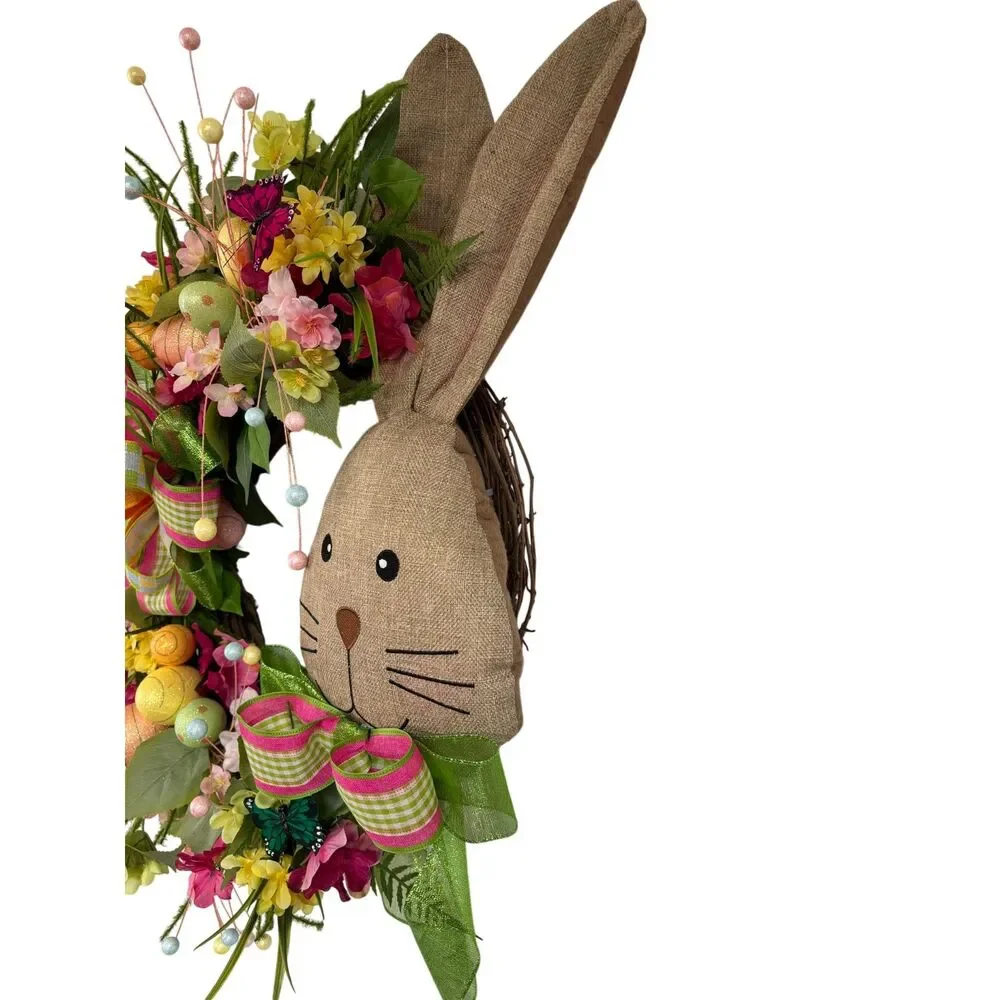 Handmade Easter Bunny Grapevine Wreath